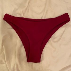 (darker) red bikini bottoms